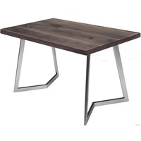 Кухонный стол Buro7 Уиллис 150 (классика, дуб мореный/серебро)