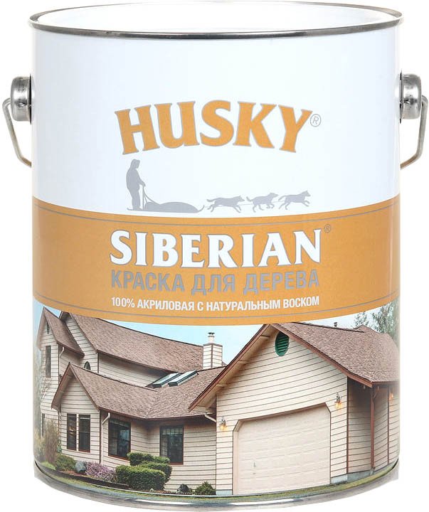 

Краска Husky Siberian Акриловая для дерева 2.7 л (графитовый RAL 7024)