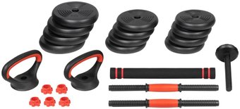 Набор гантелей с соединительным грифом  ProFit MDK-101-34-2