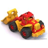 Трактор Нордпласт Трактор Богатырь с грейдером 99 (синий/желтый)