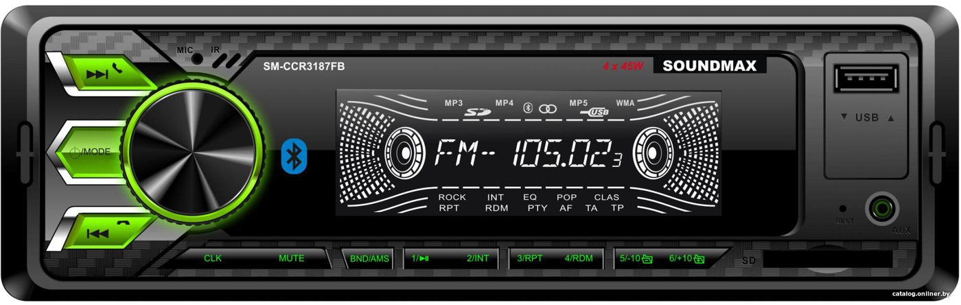 USB-магнитола Soundmax SM-CCR3187FB