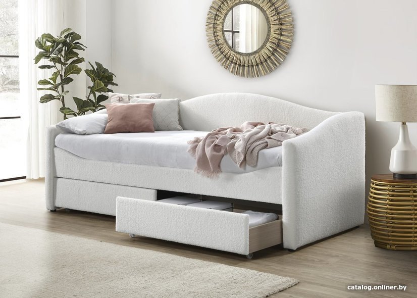 Кровать Halmar Caydence 90/200 (кремовый)