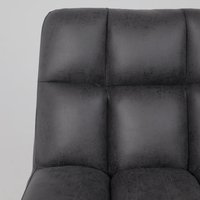 Интерьерное кресло AksHome Grande (экокожа, винтажный черный WATUSI 16/черный)