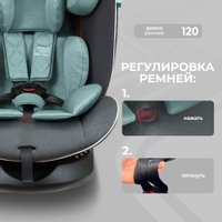 Детское автокресло Sweet Baby Crosstour 360 SPS Isofix 0-36 (серый/бирюзовый)