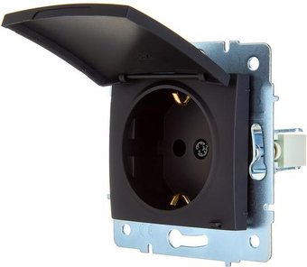 Розетка Lezard Asti 7081-4288-123B (черный бархат)