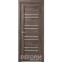 Межкомнатная дверь Юркас Deform D15 ДО 90x200 (дуб шале графит/lacobel белый лак)