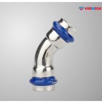 Фитинг Varmega Угольник 45° двухраструбный Inox Press 35x35 VM712003535