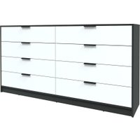 Комод Интерлиния Концепт КТ-К197 (белый платинум/антрацит)