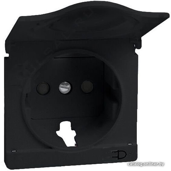 Накладка для розетки Simon 82090-38 (шампань графит)