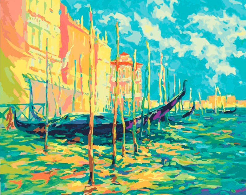 

Картина по номерам Белоснежка Стоянка гондол. Венеция 897-рс