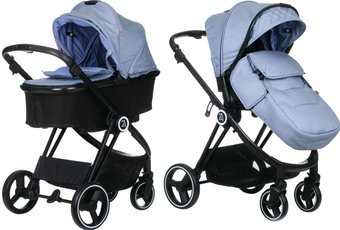Универсальная коляска Babyzz&BeneBaby B102 (2 в 1, синий)