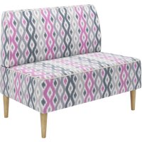 Диван MONOFIX Одос Принт 2-хместный (абстракция фиолетовый/микровелюр)