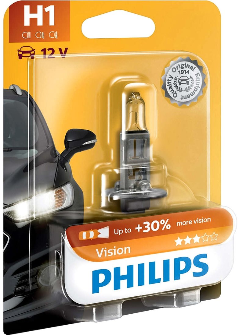 

Галогенная лампа Philips H1 Vision 1шт