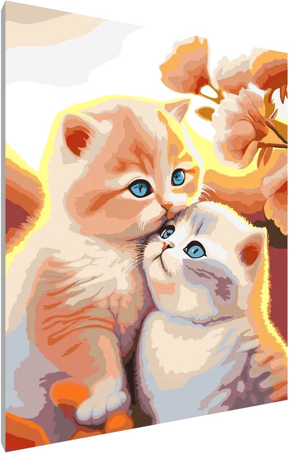 

Картина по номерам PaintLine Пара котят 2037679778686