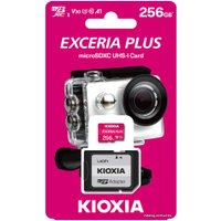 Карта памяти Kioxia Exceria Plus microSDXC LMPL1M256GG2 256GB (с адаптером)