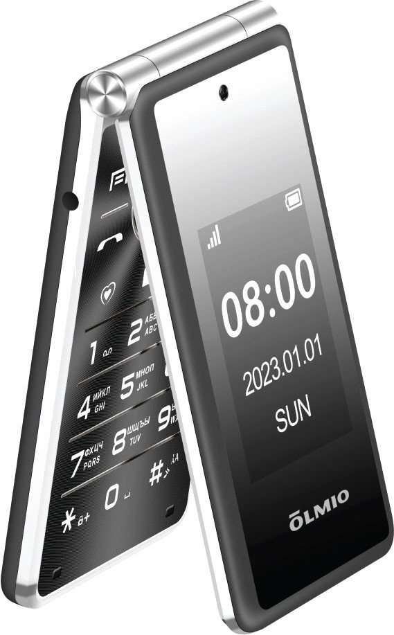 Кнопочный телефон Olmio F50 (черный)