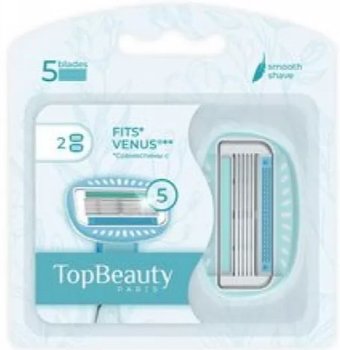 Сменные кассеты для бритья TopTech 2 сменные кассеты TopBeauty Paris