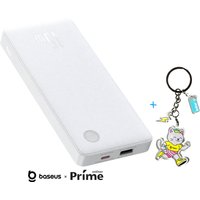 Внешний аккумулятор Baseus Airpow Lite Power Bank 15W 10000mAh P10067500213-00 (белый) + брендированный брелок Baseus