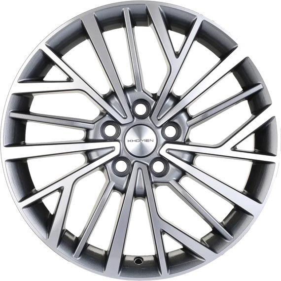 Литые диски Khomen KHW1717 17x7 5x114.3мм DIA 66.5мм ET 37мм Gray-FP
