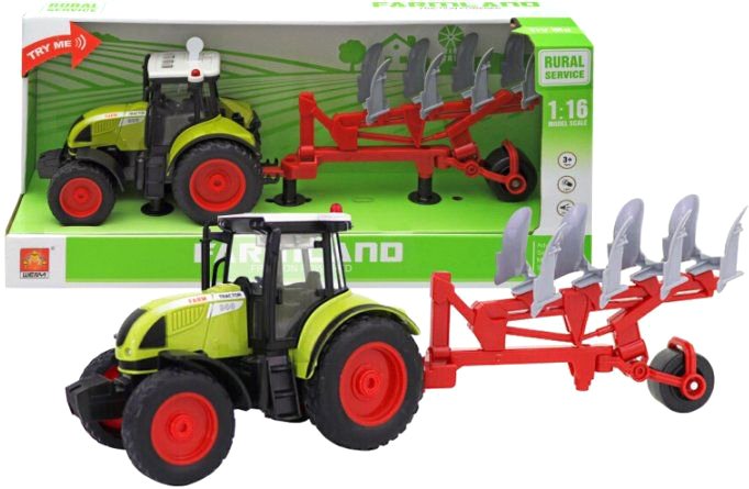 

Трактор WenYi с плугом WY900C