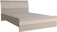 Кровать Интерлиния Коламбия КЛ-001-2 140 с основанием (дуб сонома/дуб белый)