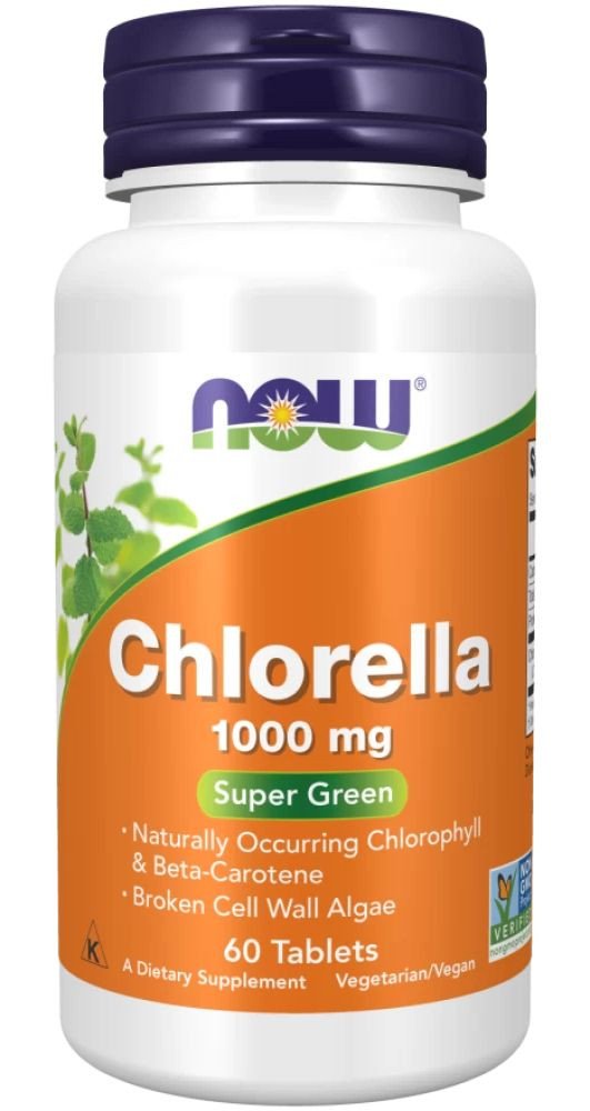 Комплекс Now Foods Хлорелла/Chlorella 1000 мг (60 таблеток)