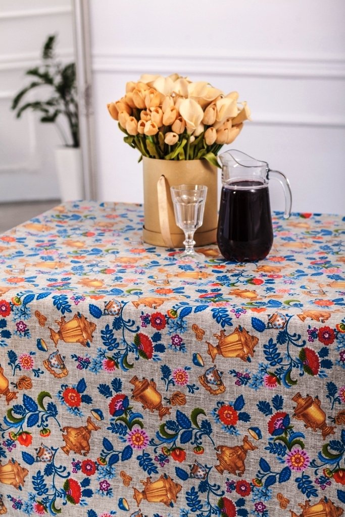 

Скатерть Stolima Барыня-сударыня 822-1 Самовары 220x140