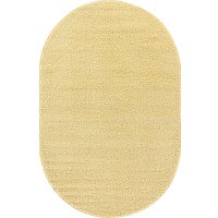 Ковер для жилой комнаты Merinos Lana T600-OVAL-YELLOW 2 (1x2)