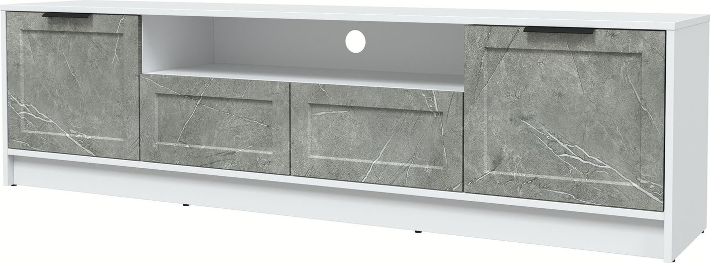 

Тумба Интерлиния ТВ Концепт Тренд КТ-ТВ4-50 (белый платинум/керамика)