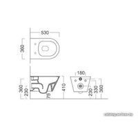 Унитаз подвесной Kerama Marazzi Plaza Modern PLMR.wc.02 (без сиденья)