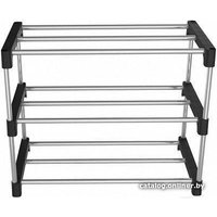 Полка для обуви Sheffilton SHT-SR6 (черный/хром)