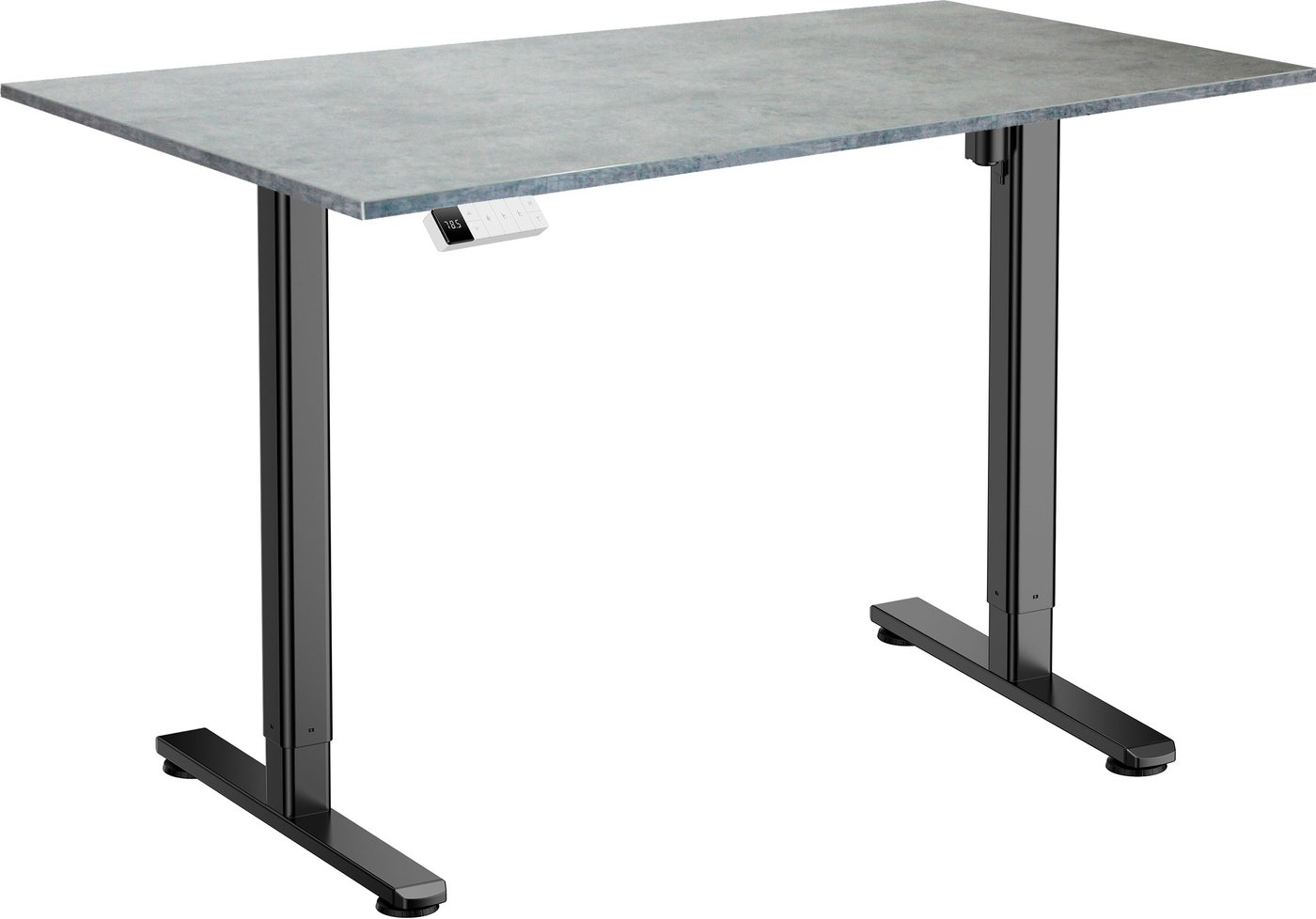 

Стол для работы стоя ErgoSmart Electric Desk Slim 1200х650х18 мм (бетон чикаго светло-серый/черный)