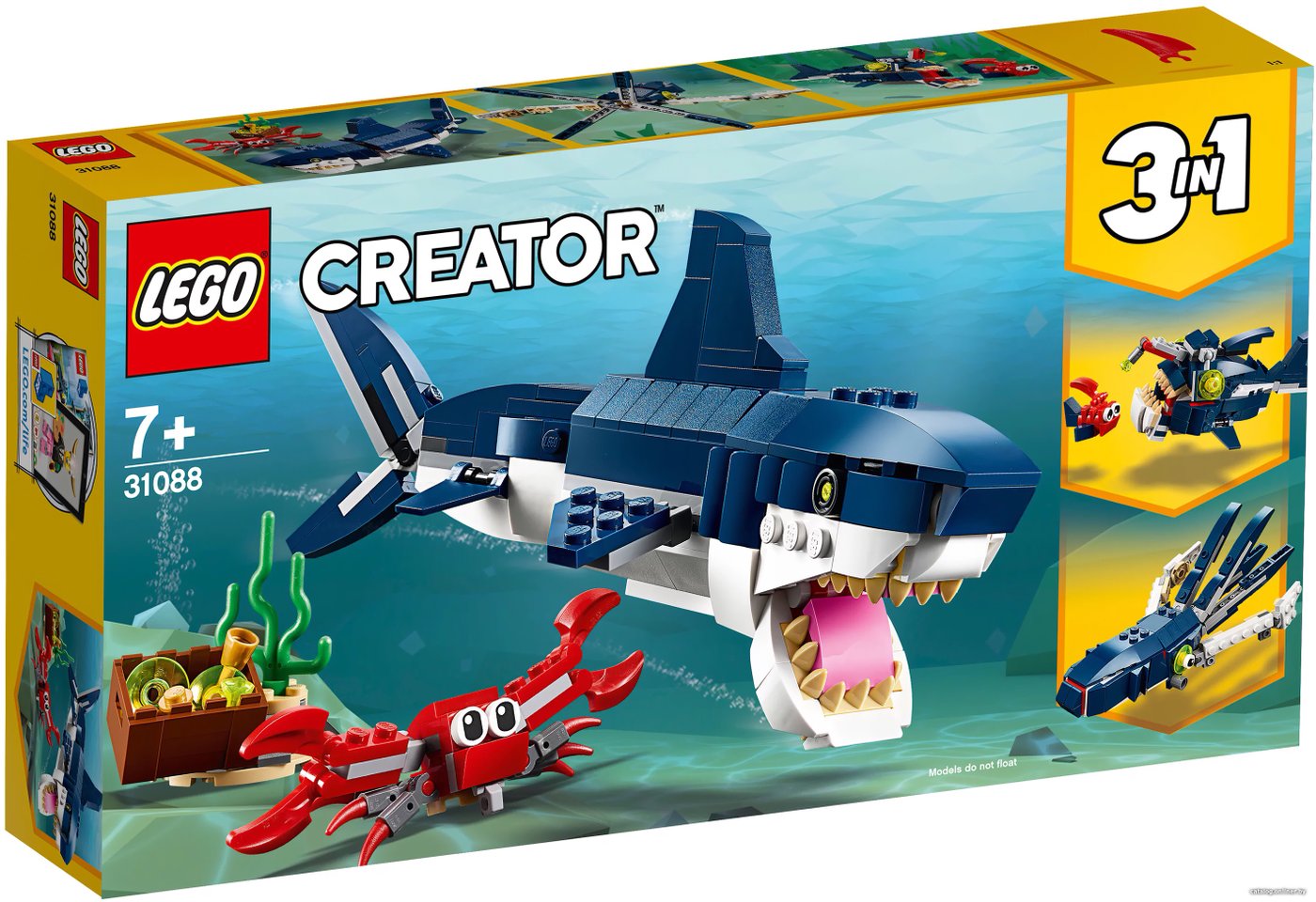 Конструктор LEGO Creator 31088 Обитатели морских глубин