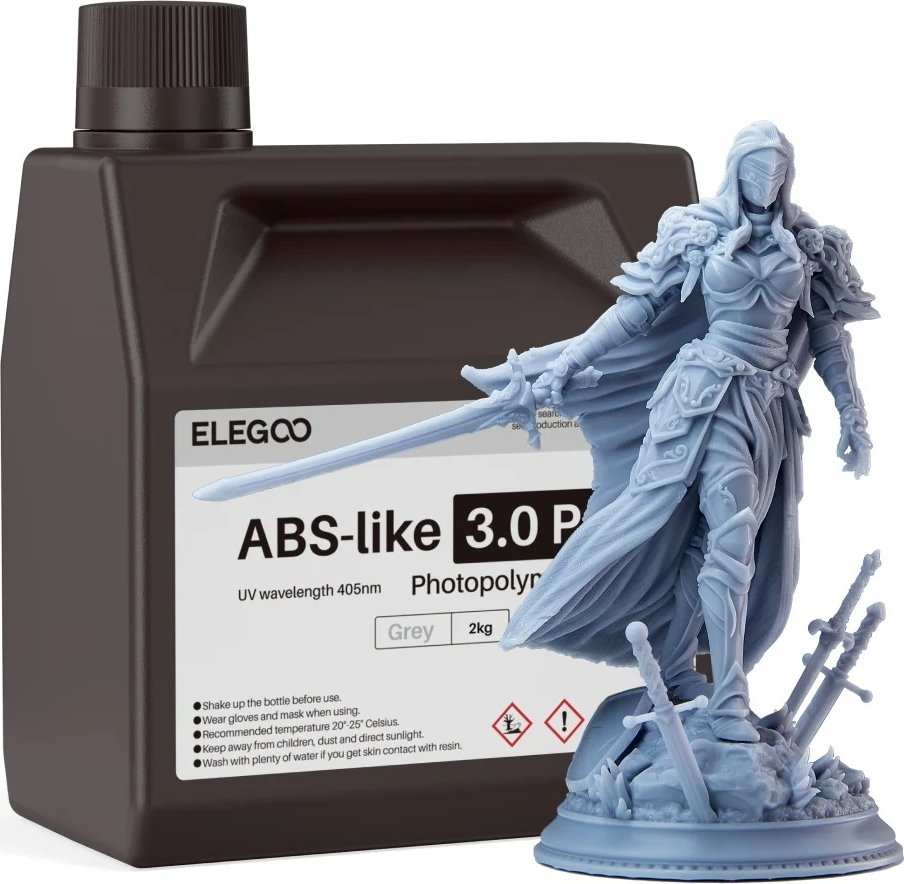 Фотополимер Elegoo ABSlike V3.0 Pro 2кг (серый)