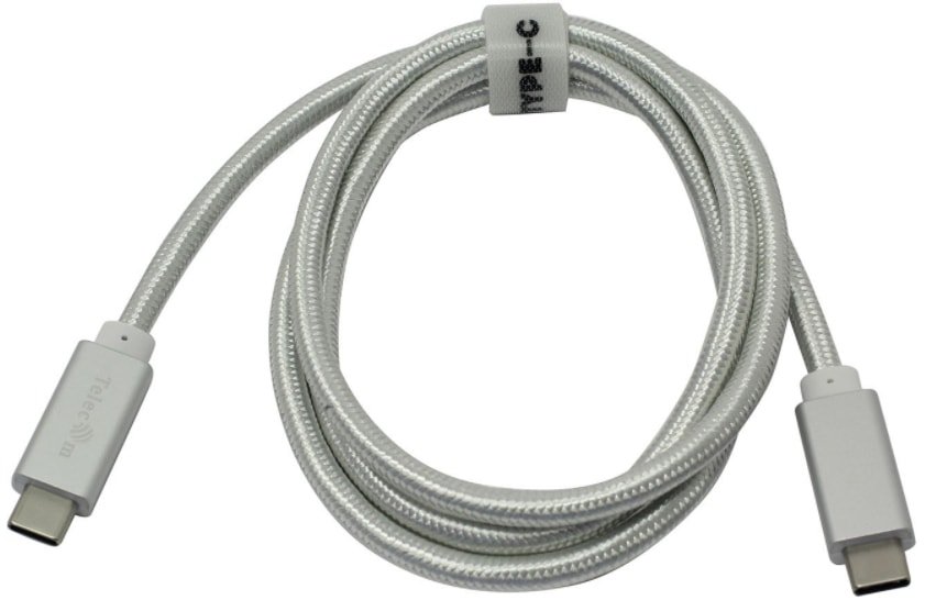 

Кабель Telecom USB Type-C - USB Type-C TC420S-1M (1 м, серебристый)