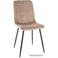 Стул Signal Alan Velvet (bluvel 40 темно-бежевый/черный)