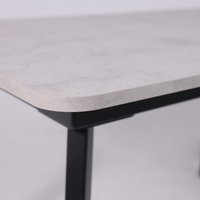 Кухонный стол Lepremo AV 1209/1 МДФ раздвижной 1200-1600x800 (Ароза светлая/черный)