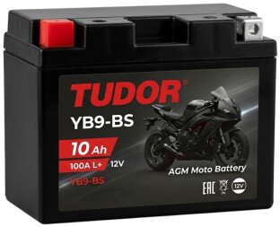 Мотоциклетный аккумулятор Tudor YB9-BS (10 А·ч)