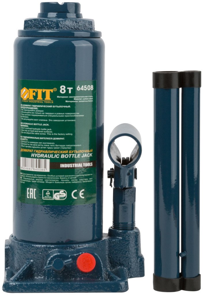 

Бутылочный домкрат FIT 64508 8т