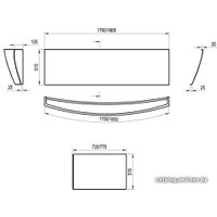 Фронтальный экран под ванну Ravak A Evolution 180 CZ11000A00