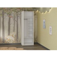 Шкаф распашной Премиум Смарти двухстворчатый без фотопечати (белый) в Бресте