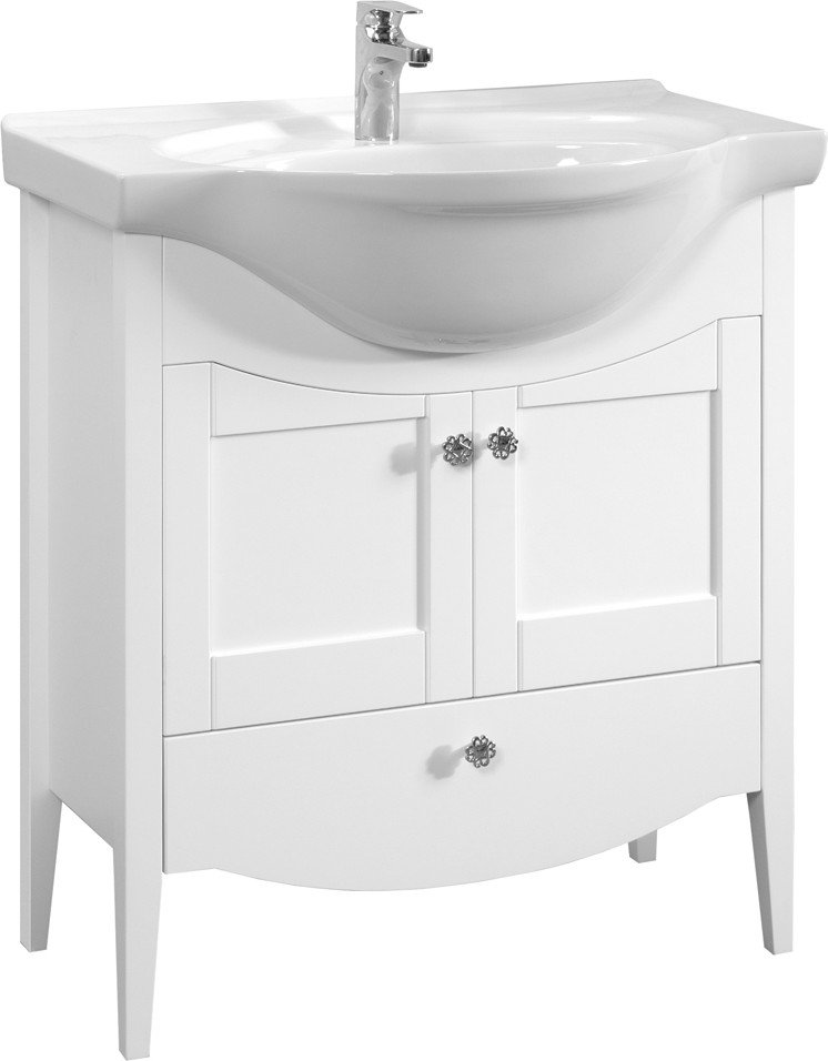 

Belux Тумба под умывальник Афины Н 85-01 (18, белый матовый)