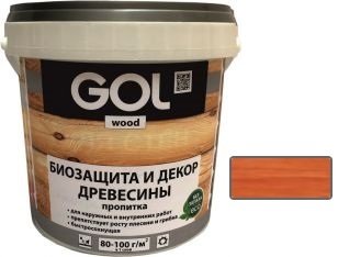 

Пропитка GOL Wood Aqua Защитно-декоративная 0.9 кг (вишня)