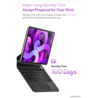 Чехол для планшета Baseus Brilliance Original Keyboard Case Pro with Digital Display для Apple iPad Pro 11/Air-4/Air-5 10.9 (темно-серый)