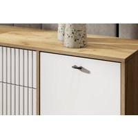 Тумба SV-Мебель МС Милан К (дуб золотой/белый матовый)