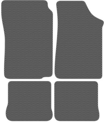 Комплект ковриков для авто Alicosta Volkswagen Golf II (II) 1983 - 1991 (серый, ромб)