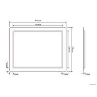  Roxen Зеркало Irida 510185-90 90х70