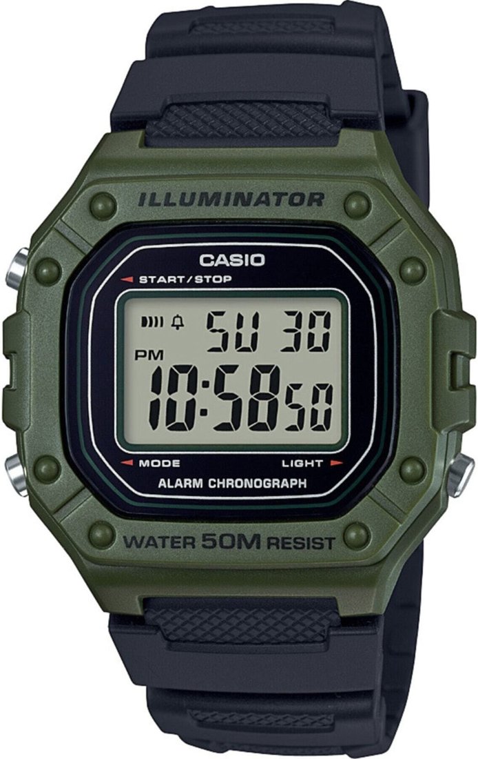 

Наручные часы Casio W-218H-3AVEF