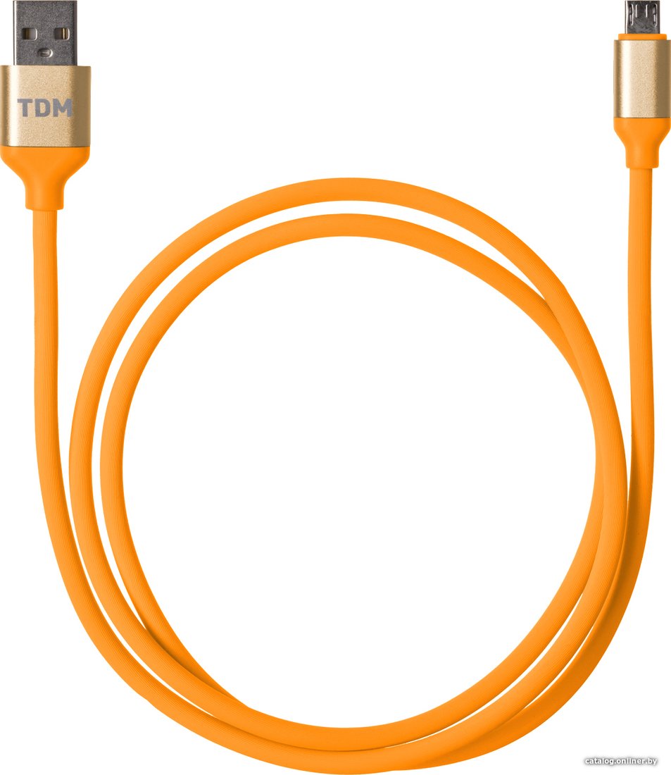 Кабель TDM Electric USB Type-A - microUSB SQ1810-0313 (1 м, оранжевый)