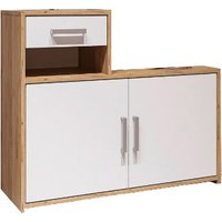 Тумба для обуви Стендмебель Кремона (белый/дуб крафт золото)